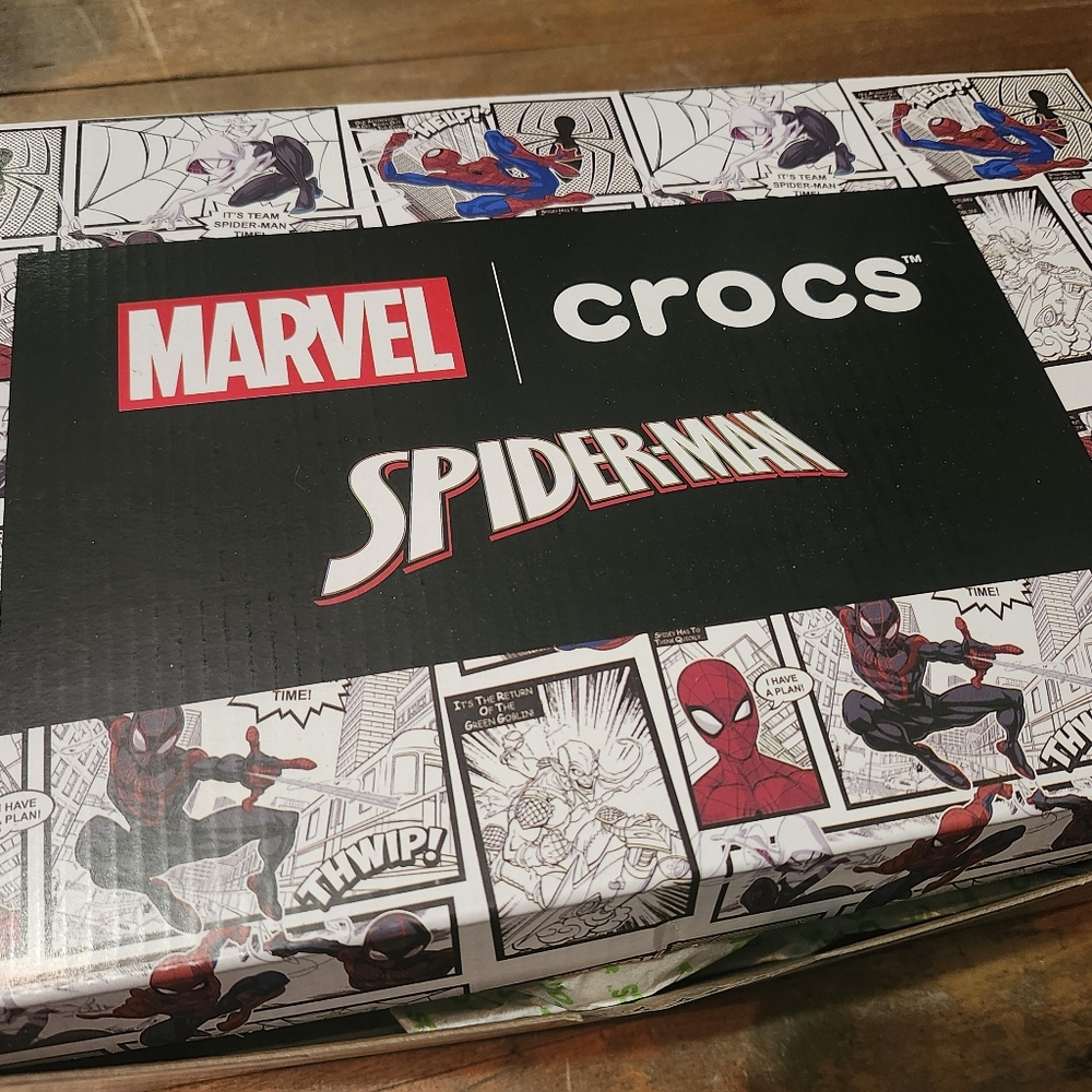 Limited Edition Crocs Spider-Man All-Terrain Clog: Size 8 Men 10 Woman